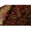Wool Oriental Area Rug in Wine/Gold
