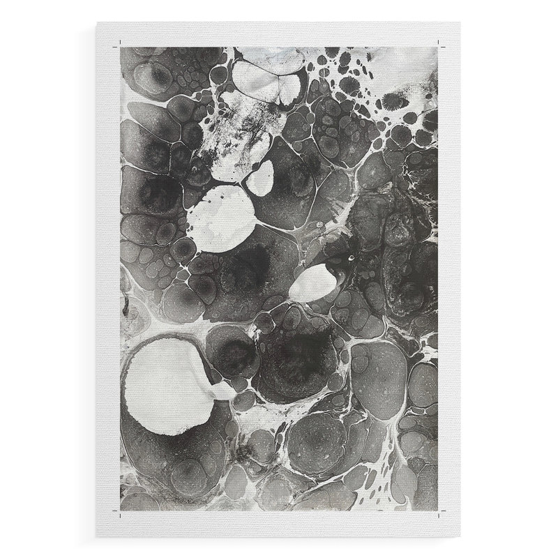 Marbrage IV - Impression sur toile seulement - NON-CADRE, H 48 po x l 32 po