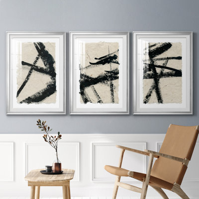 «Lines Crossed I», ensemble de 3 cadres photo