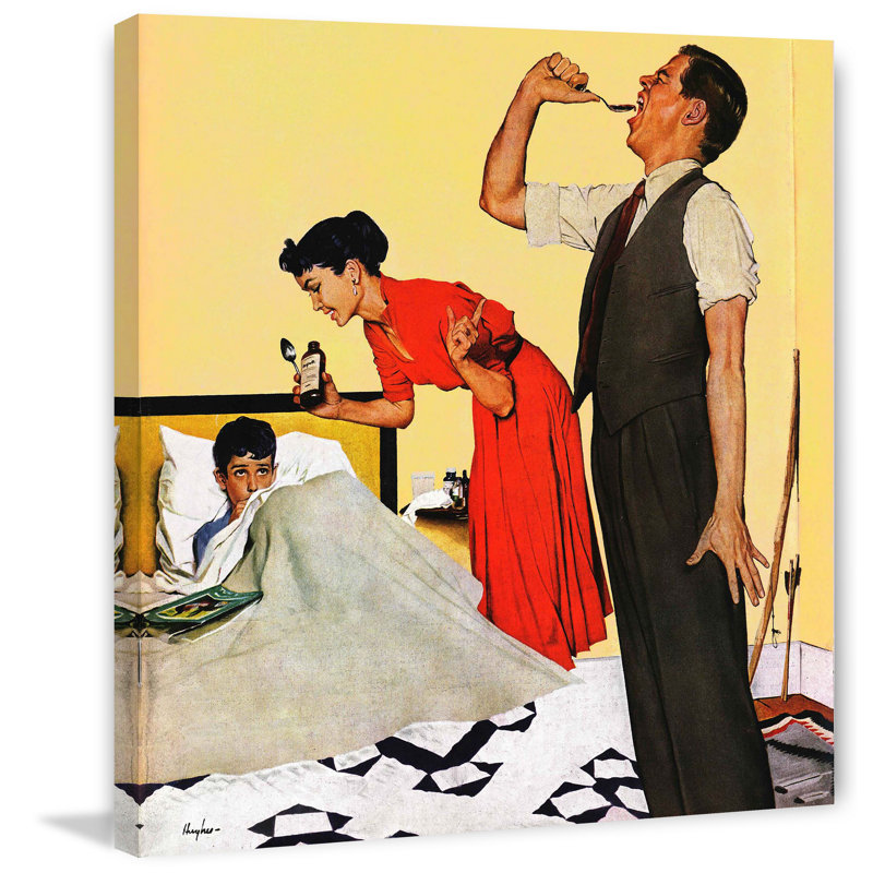24" x 24" Midcentury Canvas Print with Sustainable Wood Frame