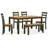 Malkin Dining Table With 4 Chairs And Bench, Set Of 6-99374589-111275601