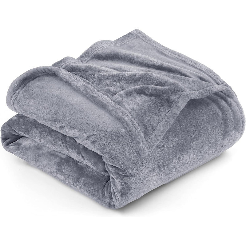 Prime Linens Weighted Throw Blanket, Silver, Double