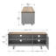 Arlais Unfinished TV Stand for TVs up to 60"-996049690