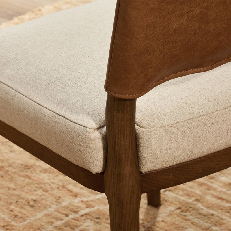 Ryver Dining Chair-Dulane Mahogany, Antwerp Natural