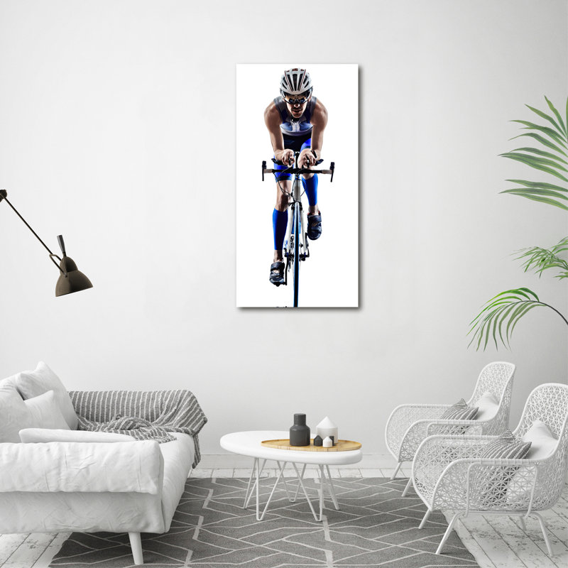 Cyclist - Wrapped Canvas Print