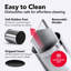 Rotating Extra Large Stainless Steel Utensil Holder (with Weighted Base, Removable Divider, Gripped Insert, Dishwasher Safe)