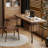 55.12"Light walnut Rectangular Solid Wood desks-107485063