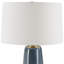 Lampe de table Berdena bleu profond