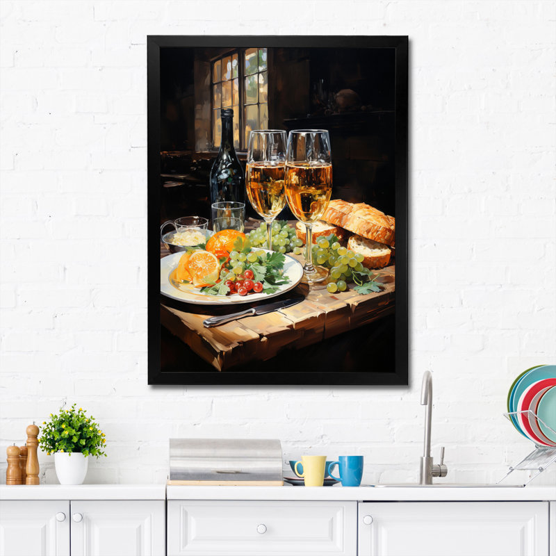Blanmont Food Beer A Festive II, H 32 po x l 16 po x P 1 po, Cadre photo noir