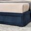 Très grand lit plateforme très grand avec rangement bleu foncé, tête de lit en velours brillant avec bibliothèques latérales et tiroir, matelas non inclus-903336891-903336894