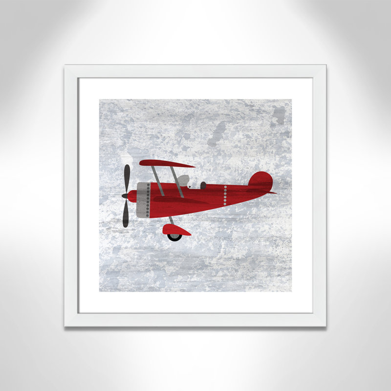 Red 2 Paper Print, 16" H x 16" W x 1.18" D, Silver Box Framed