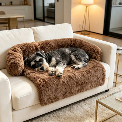 Pets house Calming Dog Cats Bed Cuddler Warming Soft Bed Fluffys Faux Furs Cushion Bed For Small Medium Dogs And Cats