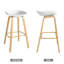 Tabouret de bar industriel, chaises de salle à manger modernes, style minimaliste, convenant à la cuisine et au salon-83482368