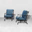 Ensemble de chaises pivotantes 2 pièces Fanshuai-1679090714