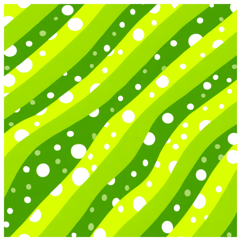 Housse de couette Green Stripes, Lit simple
