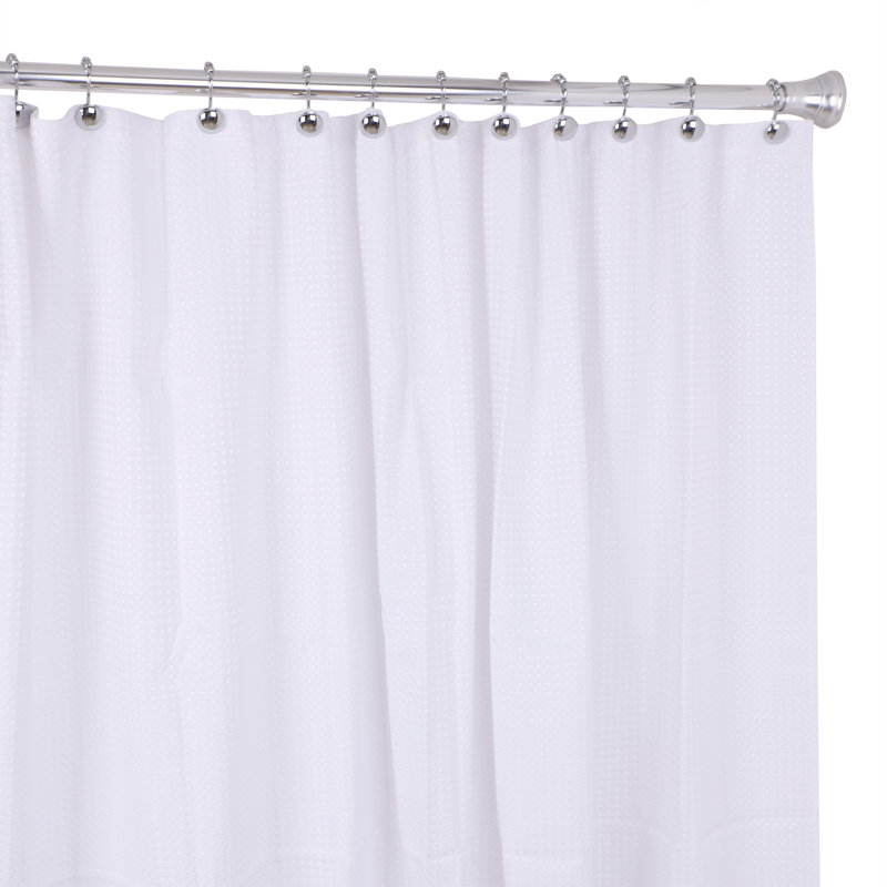 Polished Chrome Single Shower Curtain Hooks Set of 12