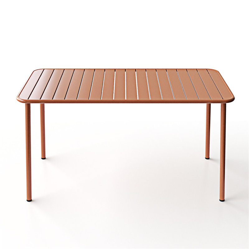 Table de salle à manger d'extérieur, Rouge
