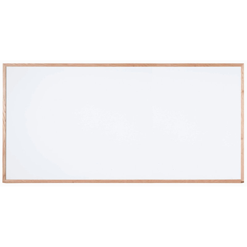 AARCO No Melamine Wood Whiteboard, 4' H x 8' L