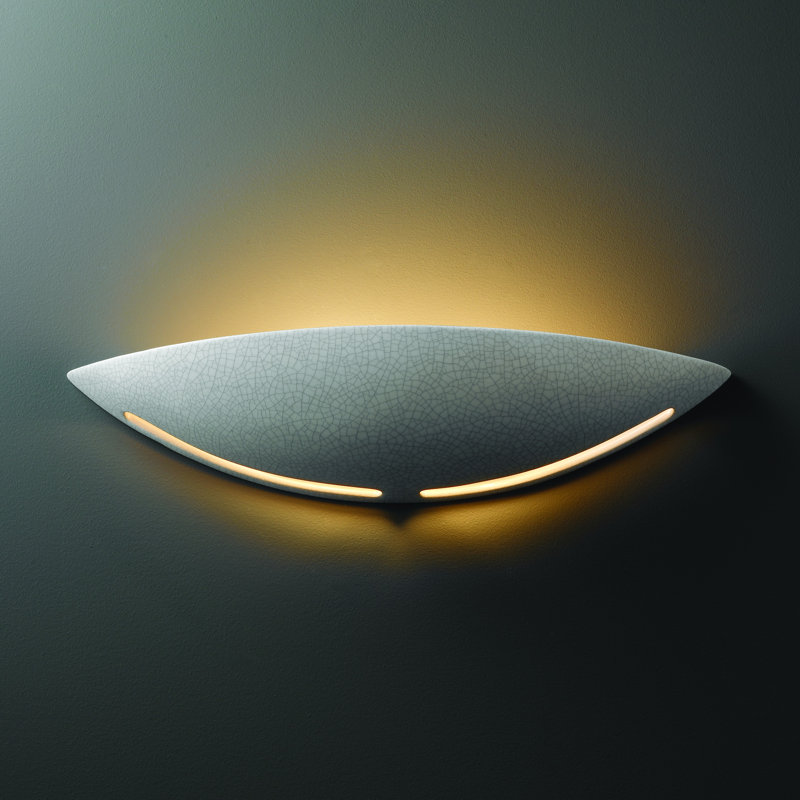 Maarten Ceramic Half Moon, White Crackle