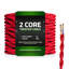 Harber 2Core Twisted Vintage Coloured 0.75Mm Braided Fabric Flexible Electrical UK Lighting Wire Cable-702575785