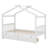 Wooden House Bed with Drawers-479318132