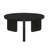 Round Wooden Coffee Table, Black