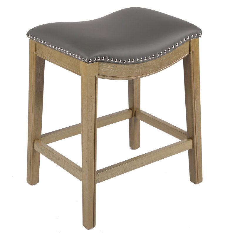 Ardussi Bar Stool, Counter Stool (24.02" Seat Height), Gray