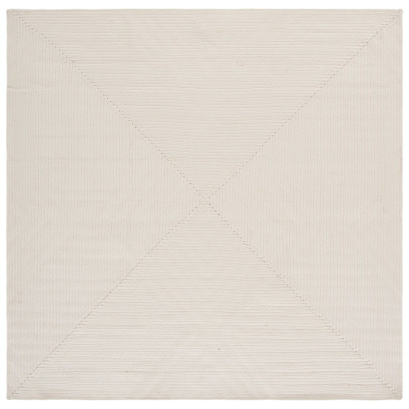 Tapis d'intérieur tissé à la main Amaya, Carré 6 pi 0 po x 6 pi 0 po