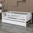 Wood Daybed With Trundle And Fence Guardrails-1840544085