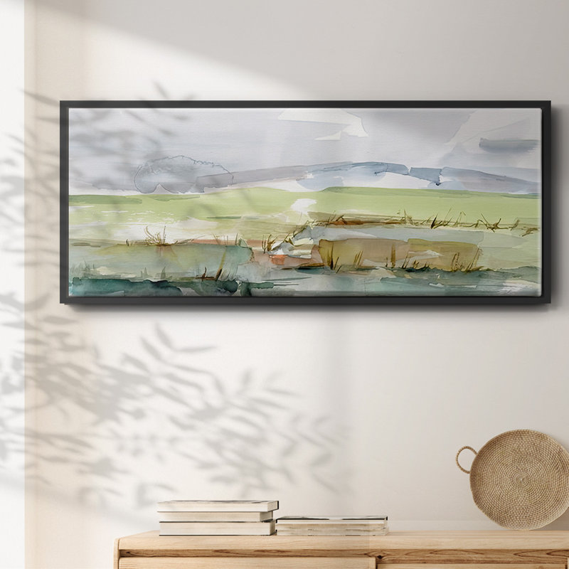 Pastel Inlet I - toile encadrée, H 20 po x l 50 po