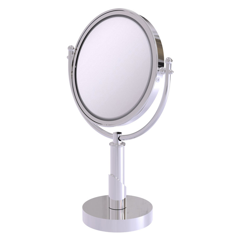Miroir de maquillage/rasage à loupe Soho, Chrome poli, 3X