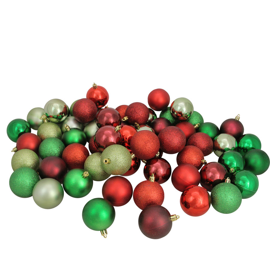 Shatterproof Christmas Ball Ornaments 2.5" (60mm)