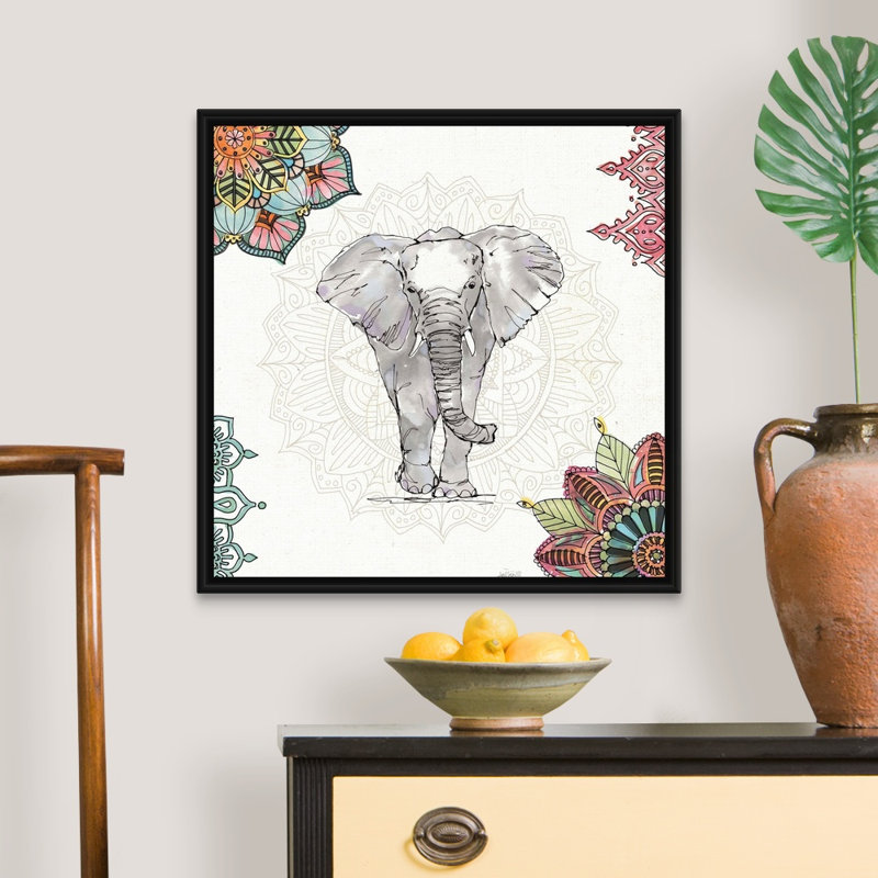 Reproduction d'art sur toile, Toile avec cadre noir, H 26 po x l 26 po x P 2 po