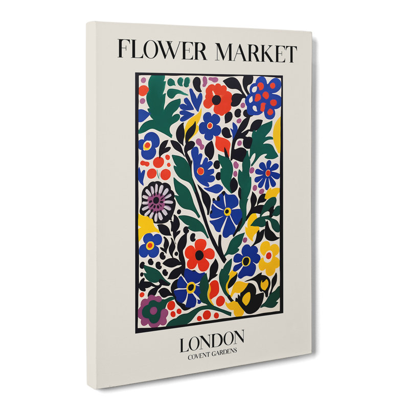 London Flower Market Exhibition 5 - Wrapped Canvas, 76cm H x 50cm W x 3cm D