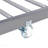 METAL BUNK BED WITH TRUNDLE  SILVER