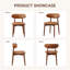 Chaise d'appoint rembourrée en bois massif-586178249