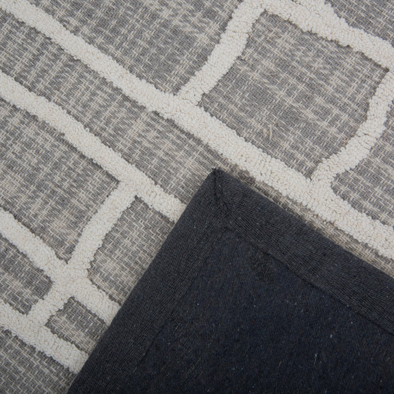 100% Wool Hand Tufted Area Rug, Rectangle 7' 9" x 9' 9"