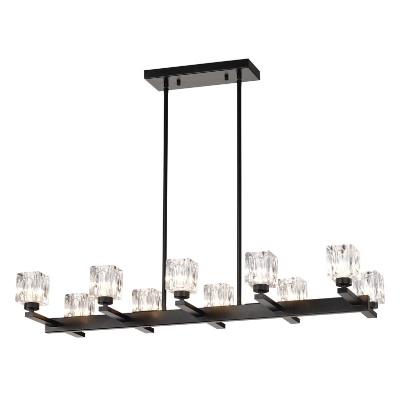 Lustre suspendu en cristal Felix à hauteur réglable