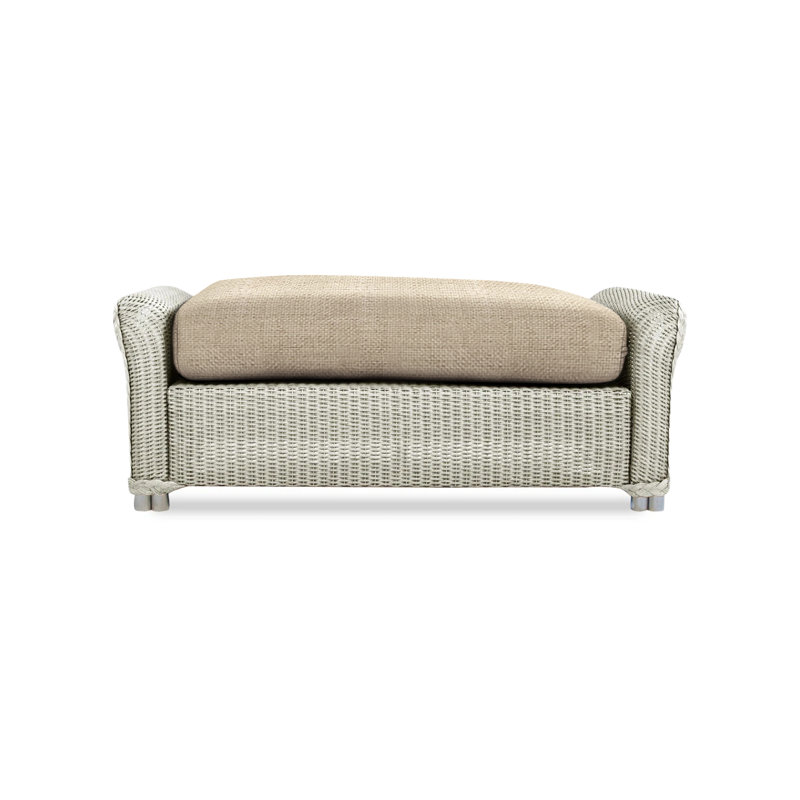Reflections Outdoor Ottoman, Sandberg Flax, Mink