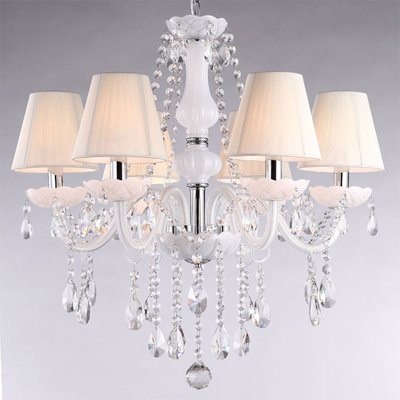 Panama 6 - Light Shaded Chandelier