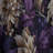Purple Flowers Damask Fusion - Damask Curtain - Velvet Room Darkening - 1 Panel-107562838