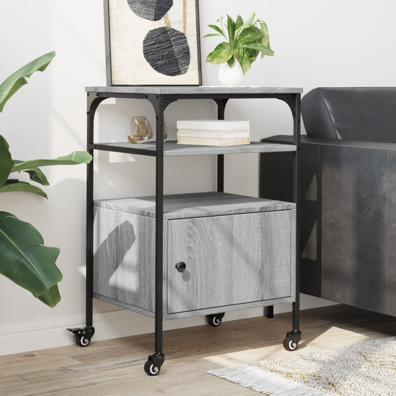 76cm H x 50cm W Printer Stand, Grey Sonoma