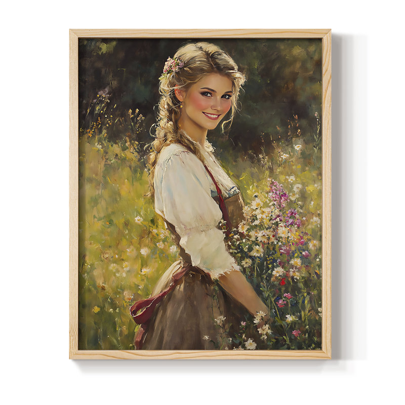 Reproduction encadrée WOMEN Series CCLxxxviii - bois massif, Naturel, H 11 po x l 9 po