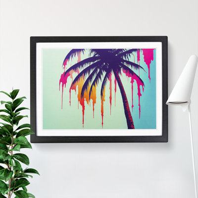 XH1022-6675X Painted Palm Tree Vol.1 - Single Picture Frame Painting