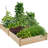 Cisbrough Multi-sized Outdoor Fir Wood Elevated Planter Box for Yard-1209475034-1260006841