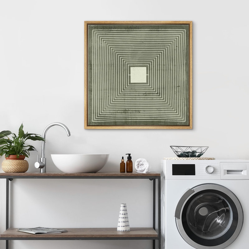 Square Maze, reproduction d'art sur toile, Naturel, H 16 po x l 16 po