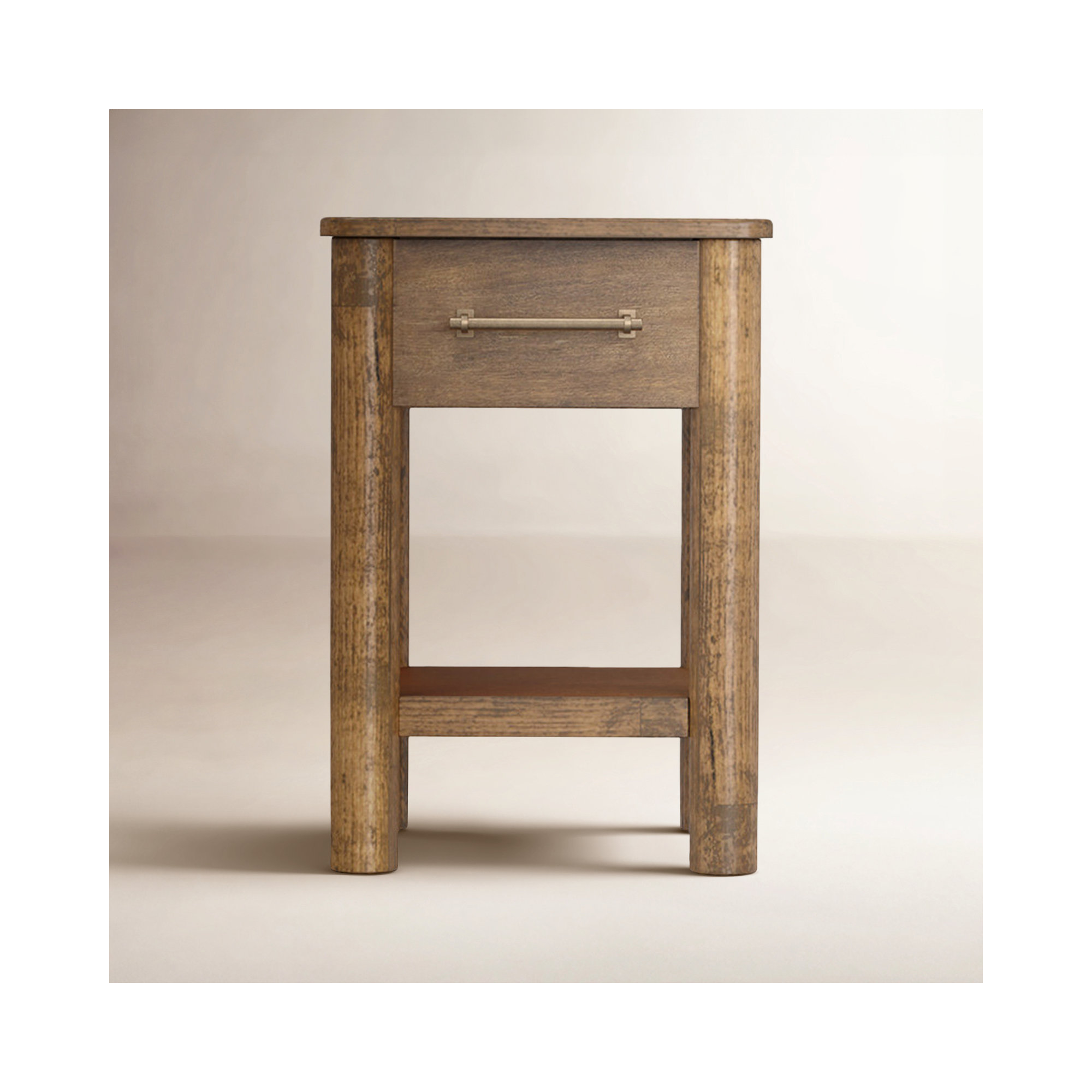 Quinn End Table With Storage, 25.5" H x 17.75" W x 17.75" D
