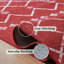 Tapis rouge antidérapant marocain-1171217465