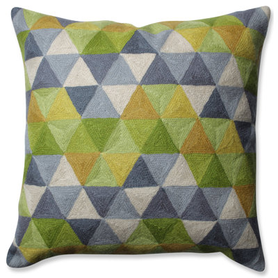  Coussin en laine Triangle Grid