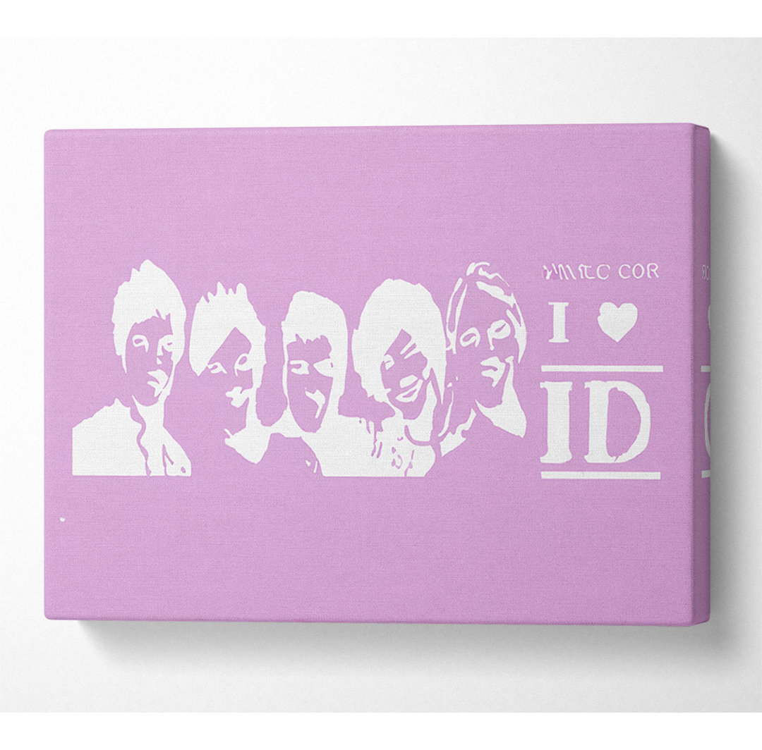 Musik Zitat I Love 1 Direction Pink - Druck